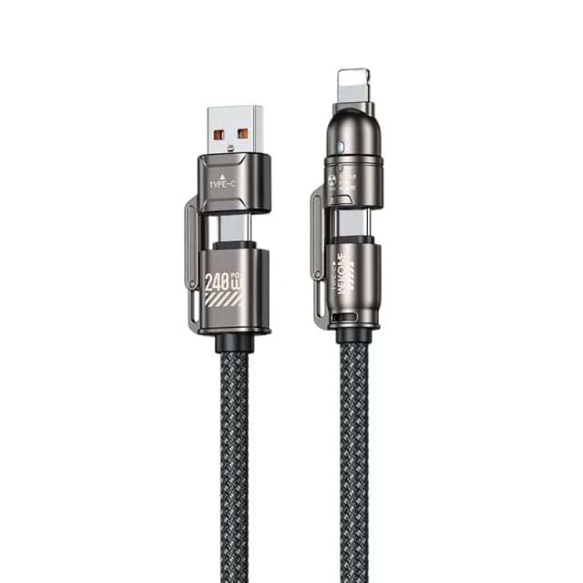 WEKOME WDC50 KingKong Atom Series 240W 4 in 1 Fast Charging Data Cable