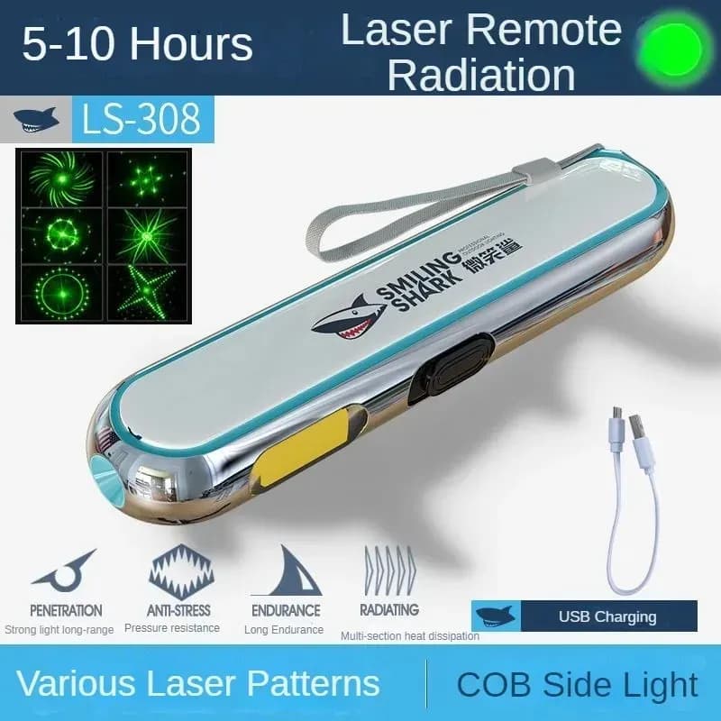 SMILING SHARK LS-308 Rechargeable Multifunctional Flashlight
