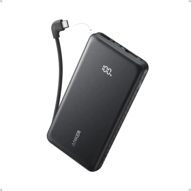 Anker Zolo Power Bank A110D 10K 22.5W Built-In USB-C Cable