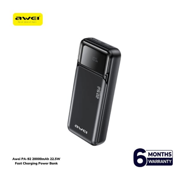 Awei PA-92 20000mAh 22.5W Power Bank Price In BD
