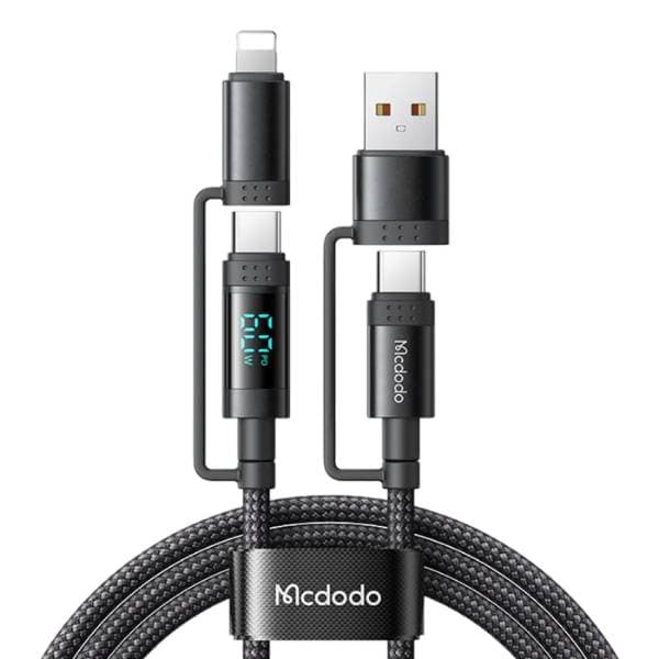 Mcdodo 4 in 1 Charging Cable with LED Watt Display (CA-199)