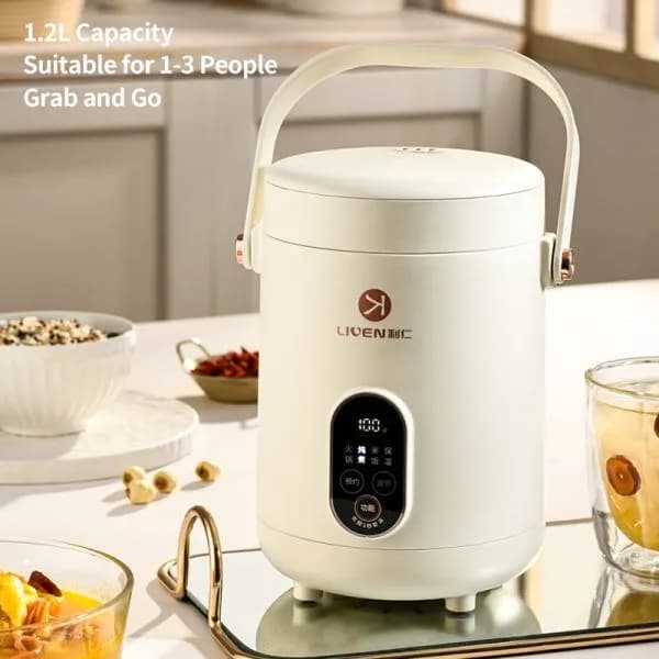 LIVEN DDG-D1216 Stainless Steel Slow Cooker 1.2L