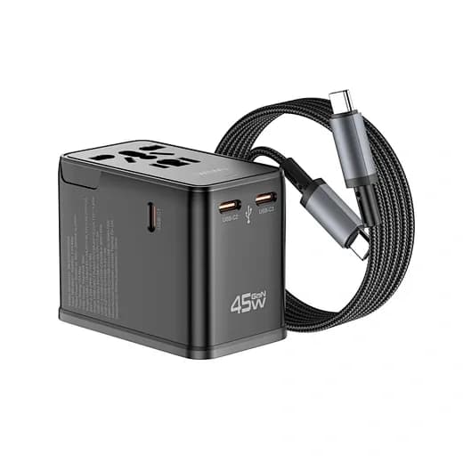 WiWU 45W Universal Plug Adapter Cable Combo Wi-UA014