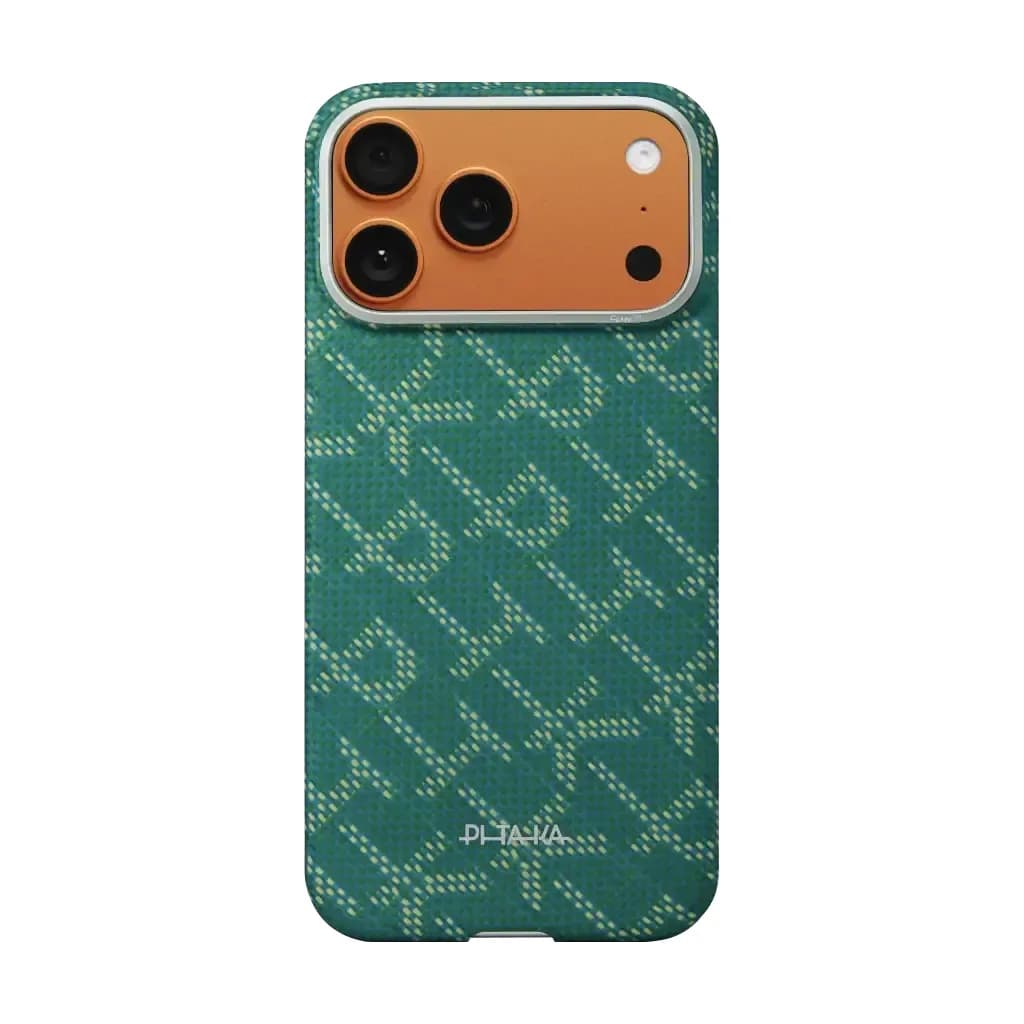 PITAKA Edge Gold Green Case for iPhone 17 Pro Max